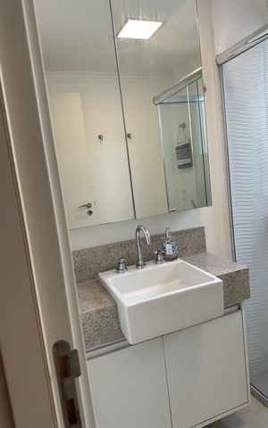 Apartamento à venda com 47m², 1 quarto e 1 vagaBanheiro