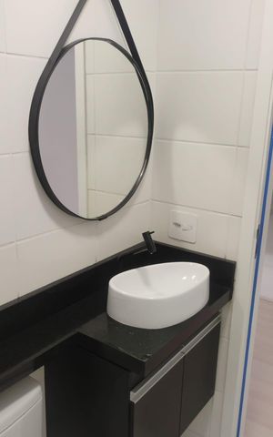 Apartamento para alugar com 44m², 2 quartos e sem vaga Apartamento para alugar com 44m², 2 quartos e sem vagaDetalhe - Banheiro Social