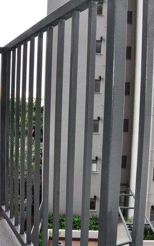 Apartamento para alugar com 44m², 2 quartos e sem vaga Apartamento para alugar com 44m², 2 quartos e sem vagaDetalhe - Varanda da Sala e Sala de Jantar
