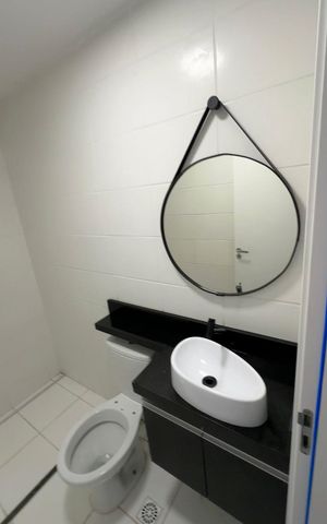 Apartamento para alugar com 44m², 2 quartos e sem vaga Apartamento para alugar com 44m², 2 quartos e sem vagaDetalhe - Banheiro Social