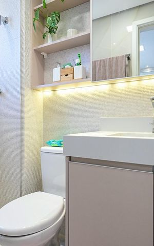 Apartamento à venda com 65m², 2 quartos e 2 vagasBanheiro Suíte