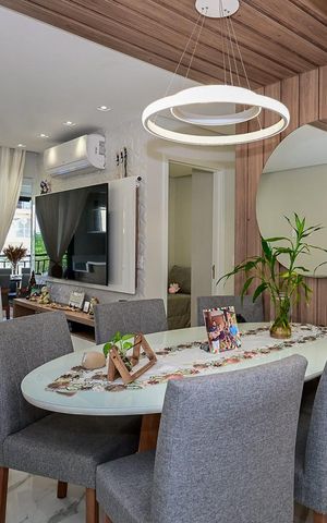 Apartamento à venda com 65m², 2 quartos e 2 vagasSala