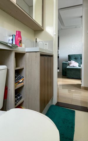 Apartamento para alugar com 40m², 2 quartos e sem vaga Apartamento para alugar com 40m², 2 quartos e sem vagaBanheiro Social