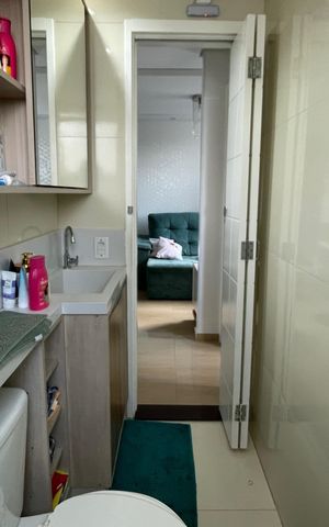 Apartamento para alugar com 40m², 2 quartos e sem vaga Apartamento para alugar com 40m², 2 quartos e sem vagaBanheiro Social