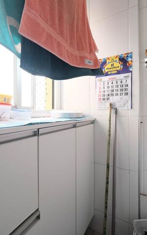 Apartamento à venda com 53m², 2 quartos e 1 vagaCozinha e Área de Serviço