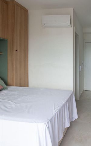 Studio para alugar com 24m², 1 quarto e sem vaga Studio para alugar com 24m², 1 quarto e sem vagaSala / Quarto