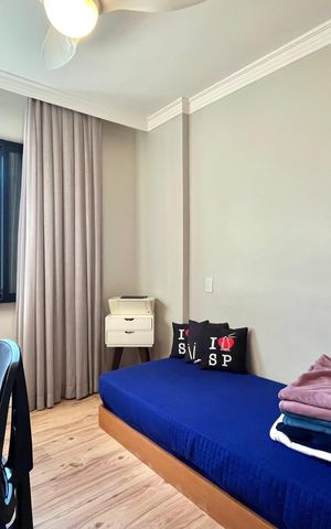 Apartamento à venda com 100m², 3 quartos e 2 vagasQuarto 3