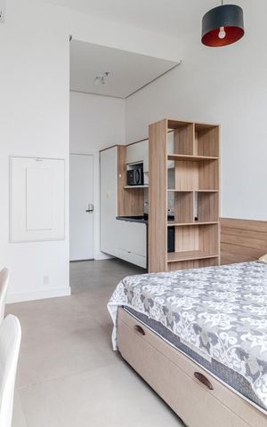 Studio à venda com 26m², 1 quarto e sem vagaStudio