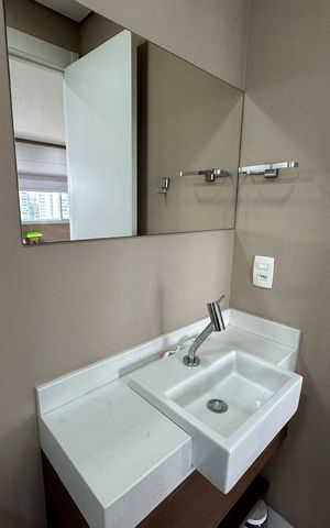 Apartamento para alugar com 54m², 1 quarto e 1 vaga Apartamento para alugar com 54m², 1 quarto e 1 vagaBanheiro