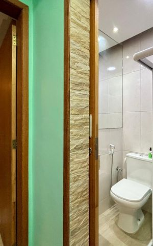 Apartamento para alugar com 79m², 2 quartos e 1 vaga Apartamento para alugar com 79m², 2 quartos e 1 vagaBanheiro social