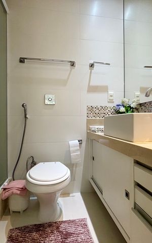 Apartamento à venda com 120m², 3 quartos e 1 vaga Apartamento à venda com 120m², 3 quartos e 1 vagaBanheiro da Suíte 1