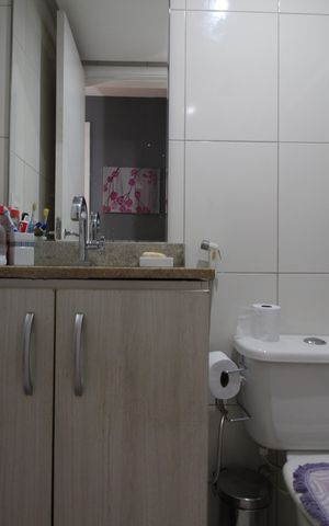 Casa de condomínio à venda com 100m², 3 quartos e 1 vagaBanheiro Social