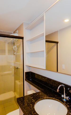 Studio para alugar com 34m², 1 quarto e sem vagaBanheiro