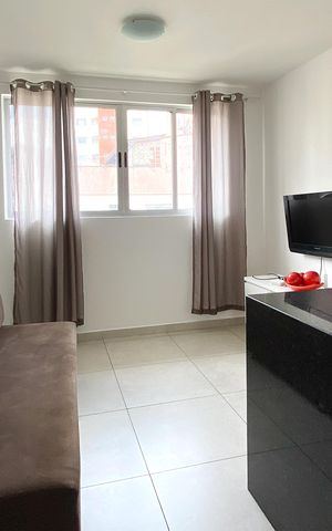 Studio para alugar com 36m², 1 quarto e 2 vagasSala
