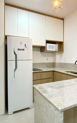 Studio para alugar com 31m², 1 quarto e 1 vaga Studio para alugar com 31m², 1 quarto e 1 vagaCozinha
