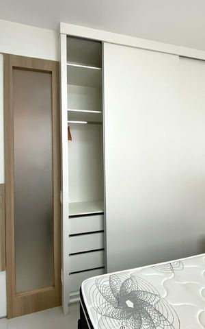 Studio para alugar com 31m², 1 quarto e 1 vaga Studio para alugar com 31m², 1 quarto e 1 vagaQuarto - Armário