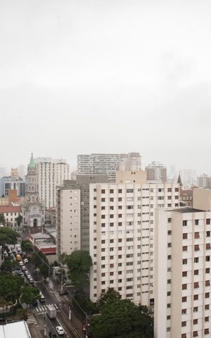 Studio à venda com 30m², 1 quarto e sem vagaVista da Área comum - Sky view