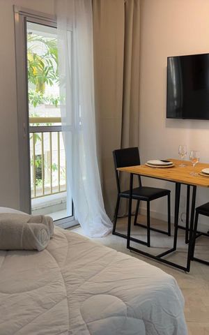 Apartamento à venda com 25m², 1 quarto e sem vaga Apartamento à venda com 25m², 1 quarto e sem vagaSala / Quarto