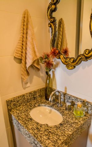 Apartamento à venda com 60m², 2 quartos e 1 vaga Apartamento à venda com 60m², 2 quartos e 1 vagaBanheiro Social