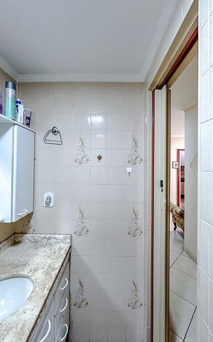 Apartamento à venda com 49m², 1 quarto e 1 vagaBanheiro