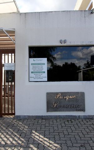 Apartamento para alugar com 45m², 2 quartos e 1 vagaFachada e portaria