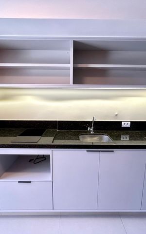 Studio para alugar com 34m², 1 quarto e sem vaga Studio para alugar com 34m², 1 quarto e sem vagaCozinha