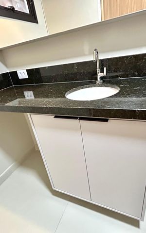 Studio para alugar com 34m², 1 quarto e sem vaga Studio para alugar com 34m², 1 quarto e sem vagaBanheiro Social