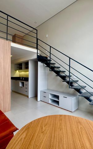 Studio para alugar com 34m², 1 quarto e sem vaga Studio para alugar com 34m², 1 quarto e sem vagaSala