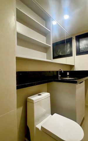 Studio para alugar com 34m², 1 quarto e sem vaga Studio para alugar com 34m², 1 quarto e sem vagaBanheiro