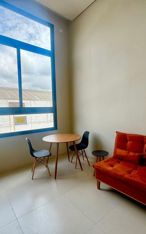 Studio para alugar com 34m², 1 quarto e sem vaga Studio para alugar com 34m², 1 quarto e sem vagaSala