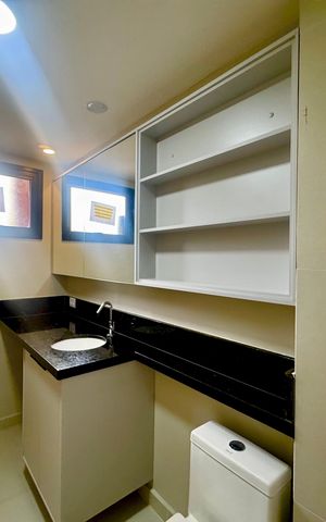 Studio para alugar com 34m², 1 quarto e sem vaga Studio para alugar com 34m², 1 quarto e sem vagaBanheiro