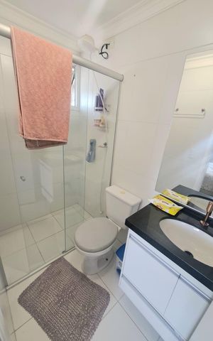Apartamento à venda com 69m², 3 quartos e 1 vaga Apartamento à venda com 69m², 3 quartos e 1 vagaBanheiro da Suíte