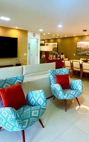 Apartamento à venda com 159m², 3 quartos e 3 vagas Apartamento à venda com 159m², 3 quartos e 3 vagasSala