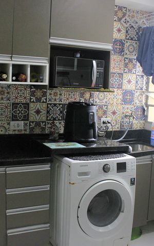 Apartamento para alugar com 44m², 2 quartos e 1 vagaCozinha e lavanderia
