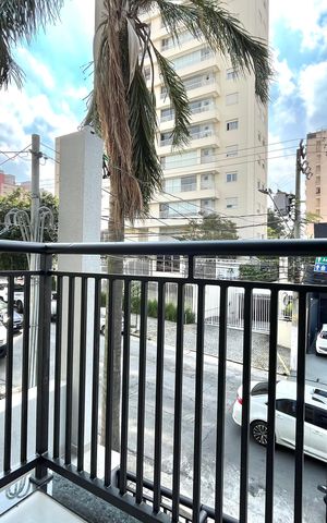 Studio para alugar com 26m², 1 quarto e sem vagaVaranda