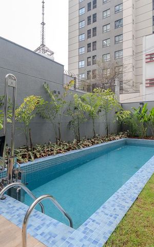 Apartamento para alugar com 27m², 1 quarto e sem vagaPiscina