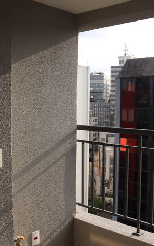 Apartamento à venda com 27m², 1 quarto e sem vagaVaranda