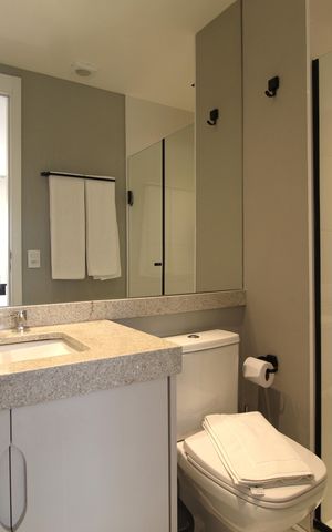 Studio para alugar com 29m², 1 quarto e sem vagaBanheiro da Suíte