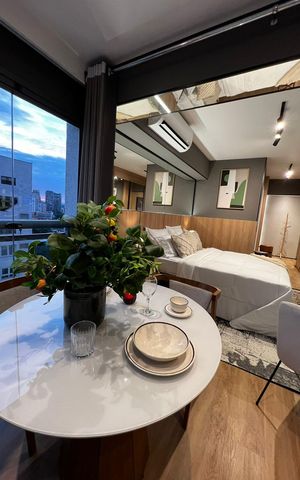 Apartamento à venda com 35m², 1 quarto e 1 vaga Apartamento à venda com 35m², 1 quarto e 1 vagaSala de jantar