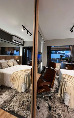 Apartamento à venda com 35m², 1 quarto e 1 vaga Apartamento à venda com 35m², 1 quarto e 1 vagaSala / Quarto