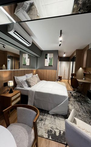 Apartamento à venda com 35m², 1 quarto e 1 vaga Apartamento à venda com 35m², 1 quarto e 1 vagaSala / Quarto
