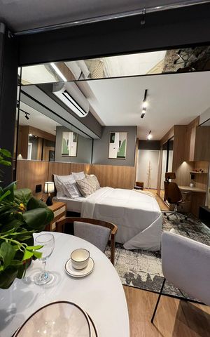 Apartamento à venda com 35m², 1 quarto e 1 vaga Apartamento à venda com 35m², 1 quarto e 1 vagaSala de jantar