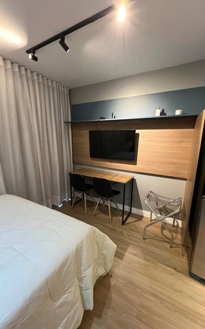 Apartamento à venda com 27m², 1 quarto e sem vaga Apartamento à venda com 27m², 1 quarto e sem vagaSala/Quarto
