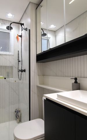 Apartamento à venda com 87m², 3 quartos e 2 vagasBanheiro da Suíte