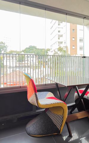 Studio à venda com 28m², 1 quarto e sem vagaVaranda