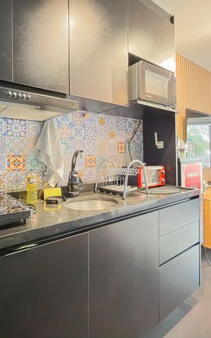 Studio à venda com 28m², 1 quarto e sem vagaCozinha