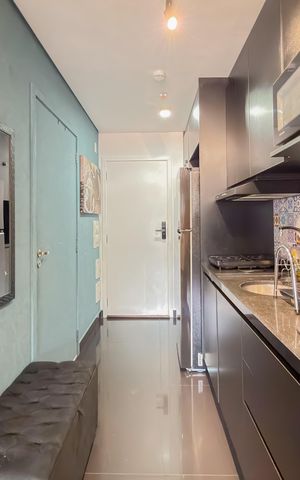 Studio à venda com 28m², 1 quarto e sem vagaCozinha
