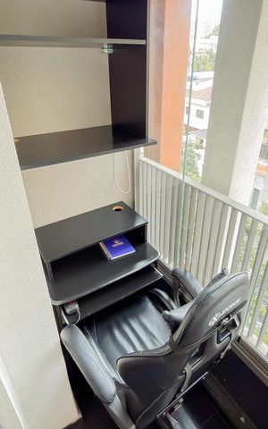 Studio à venda com 28m², 1 quarto e sem vagaVaranda