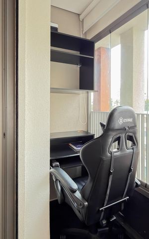 Studio à venda com 28m², 1 quarto e sem vagaVaranda