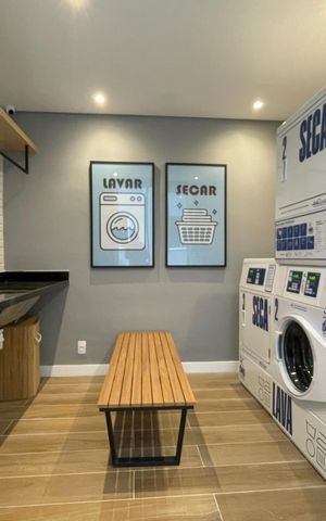 Apartamento para alugar com 40m², 2 quartos e sem vaga Apartamento para alugar com 40m², 2 quartos e sem vagaLavanderia